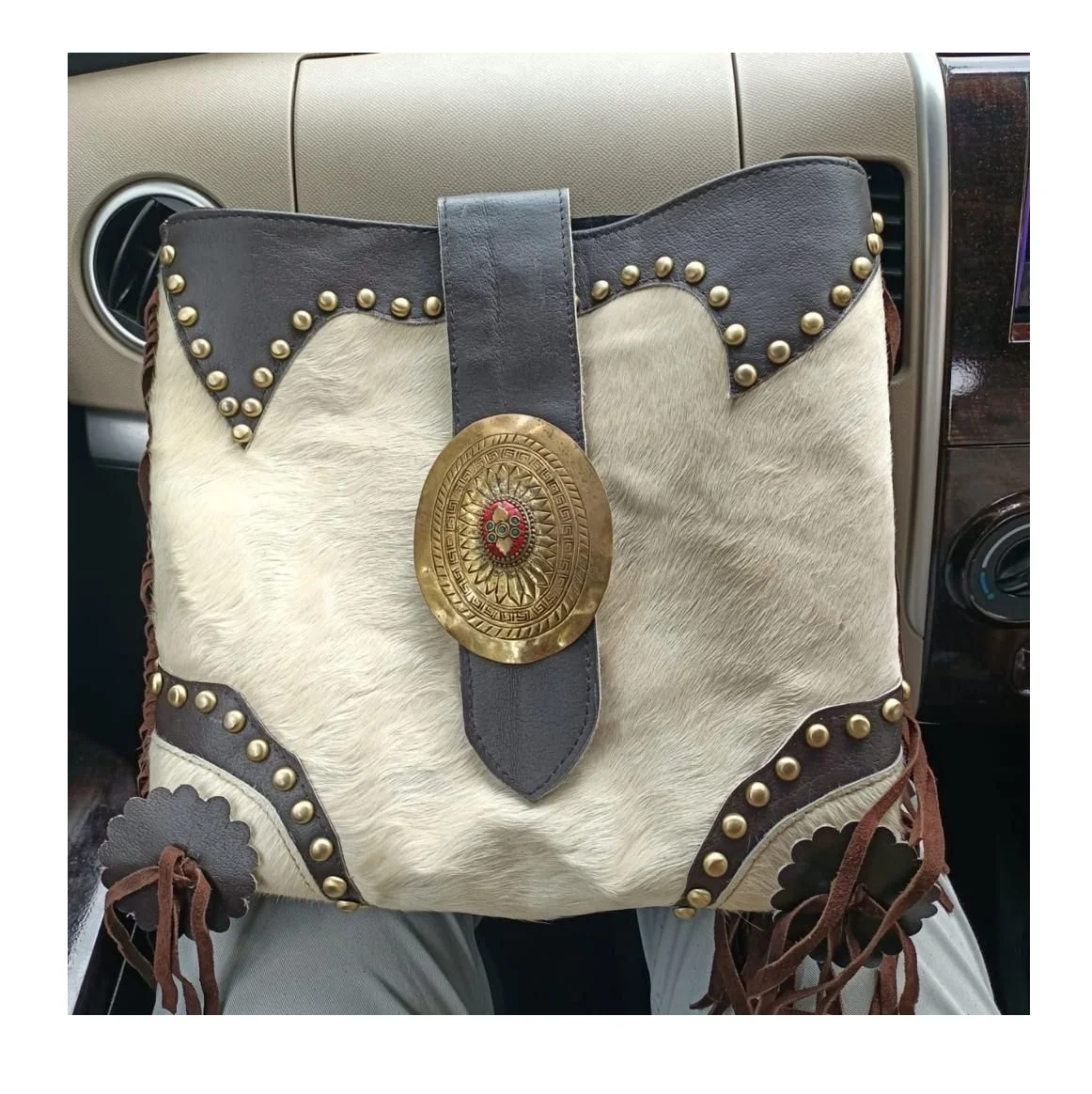 Genuine Leather Tote Bags Men Women Wholesale Evening Bag Canvas and Leather Shoulder bag Guru Kirpa Export House