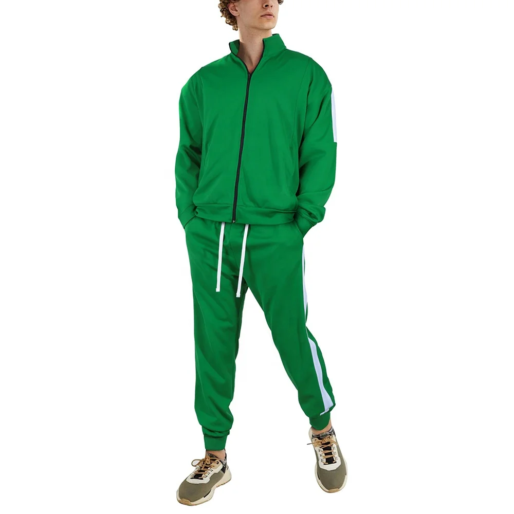 Apparel Processing Services For Men Tracksuit Full Zip Up Quick Dry Polyester Spandex Sportswear Joggers And Hoodie