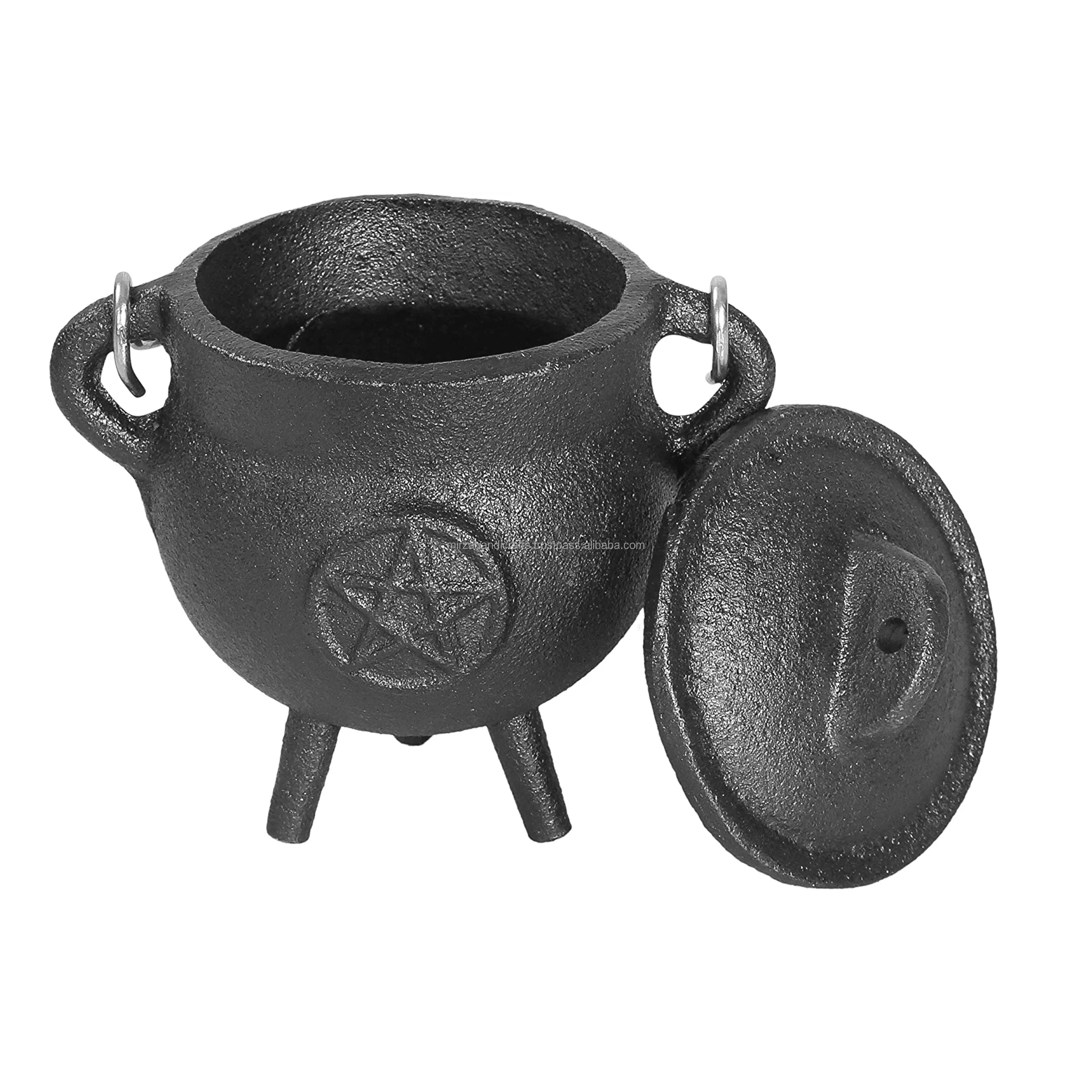 Lotus Shaped Incense Cast Iron Cauldron  Perfect for Incense Rituals Home Decor  Diameter Alternative Imagination
