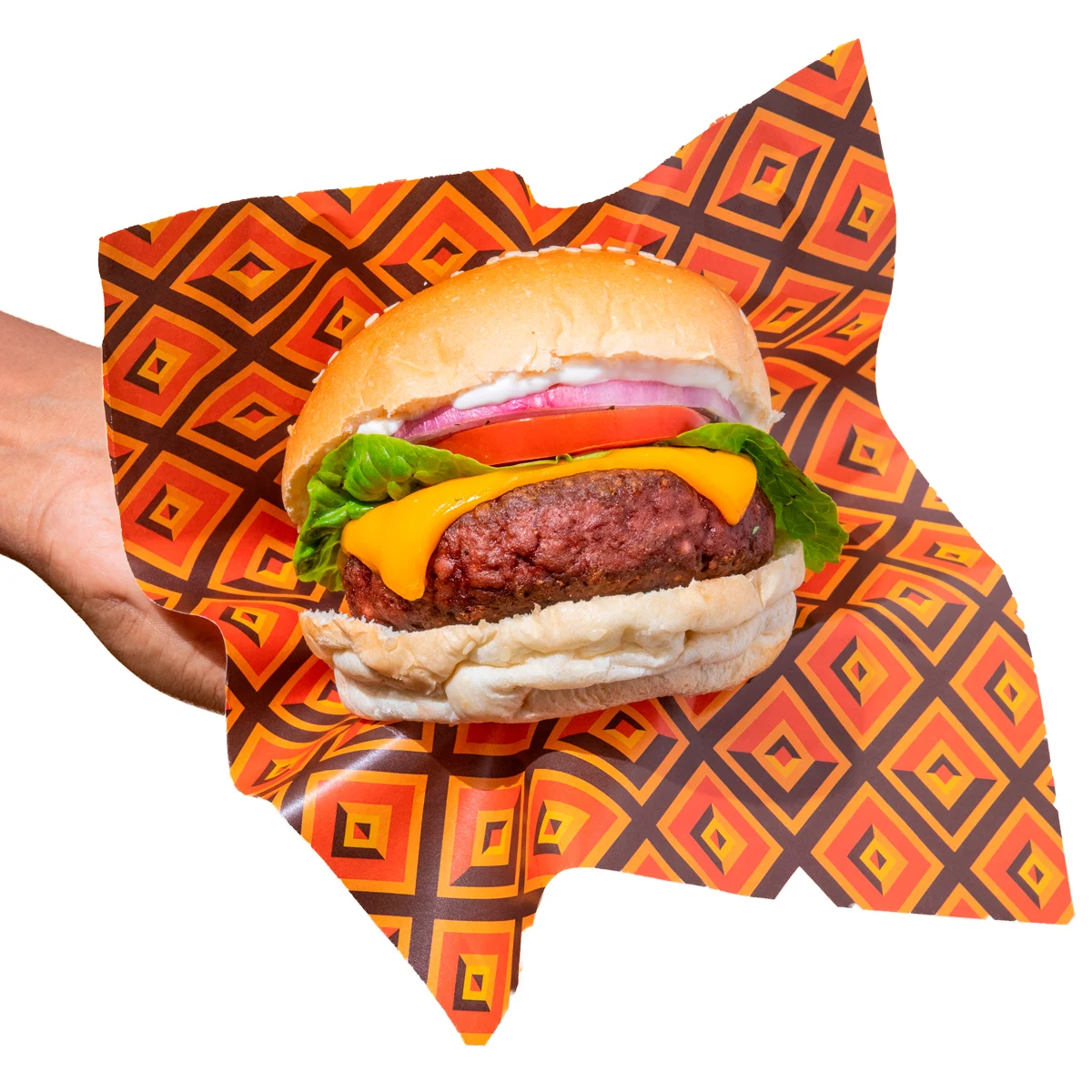 Plant Based Frozen Meat Amazonika Burger Vegan of Pea Protein Amazon Spices Sustainable Non-GMO Quality No Added Preservatives