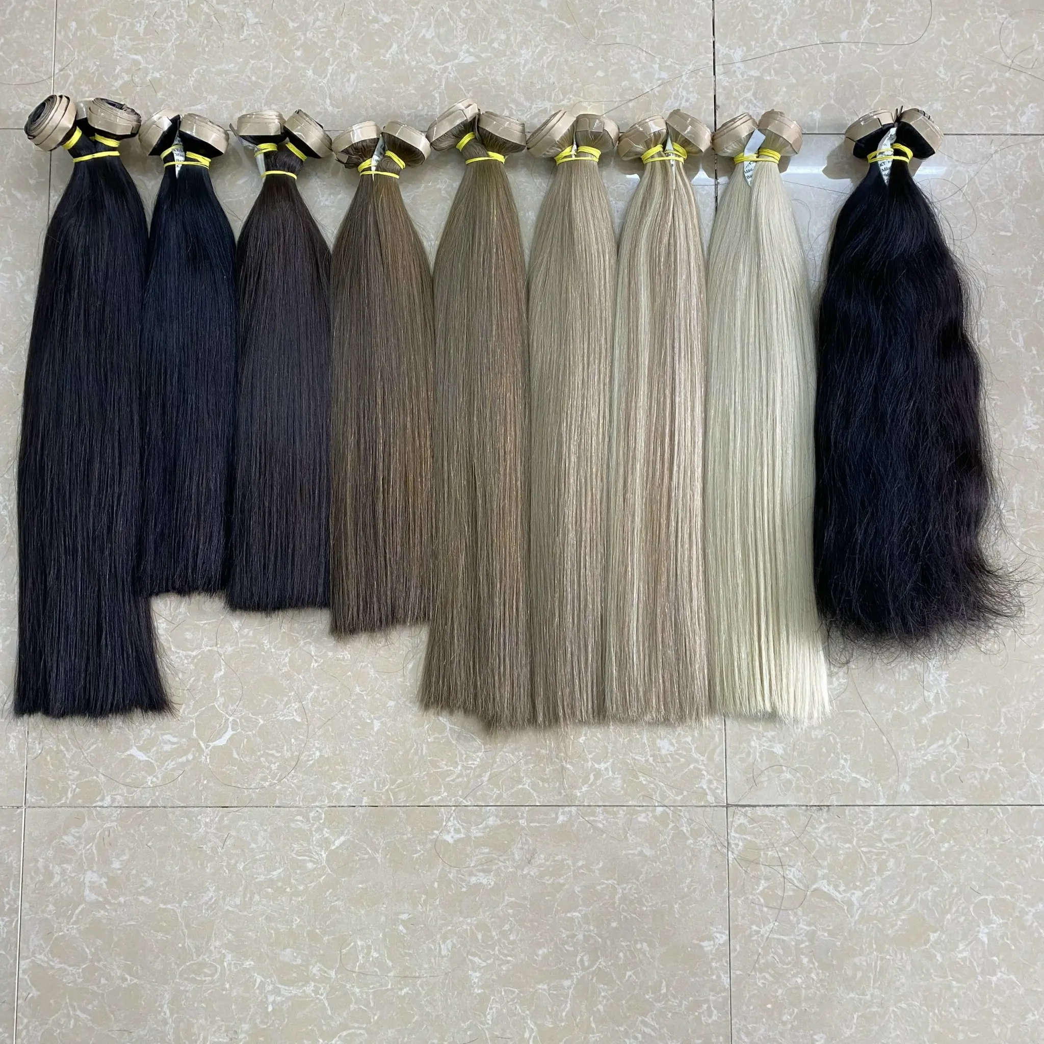 Long Tape Hair Extension Single Donor Raw Vietnamese Natural Hair Remy Cuticle Aligned Hair