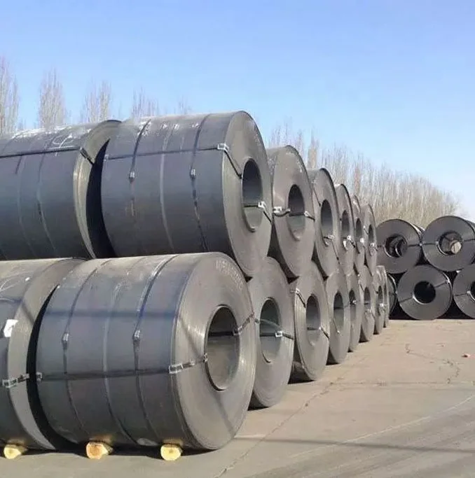 China Made black low carbon Q235b SAE 10085 mmhot-rolled carbon flat steel coils