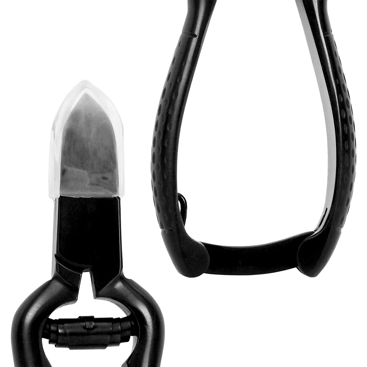 Professional Toenail Clippers for Thick Or Hard Toenails Titanium Plated Stainless Steel Toe Nail Clipper (Black)