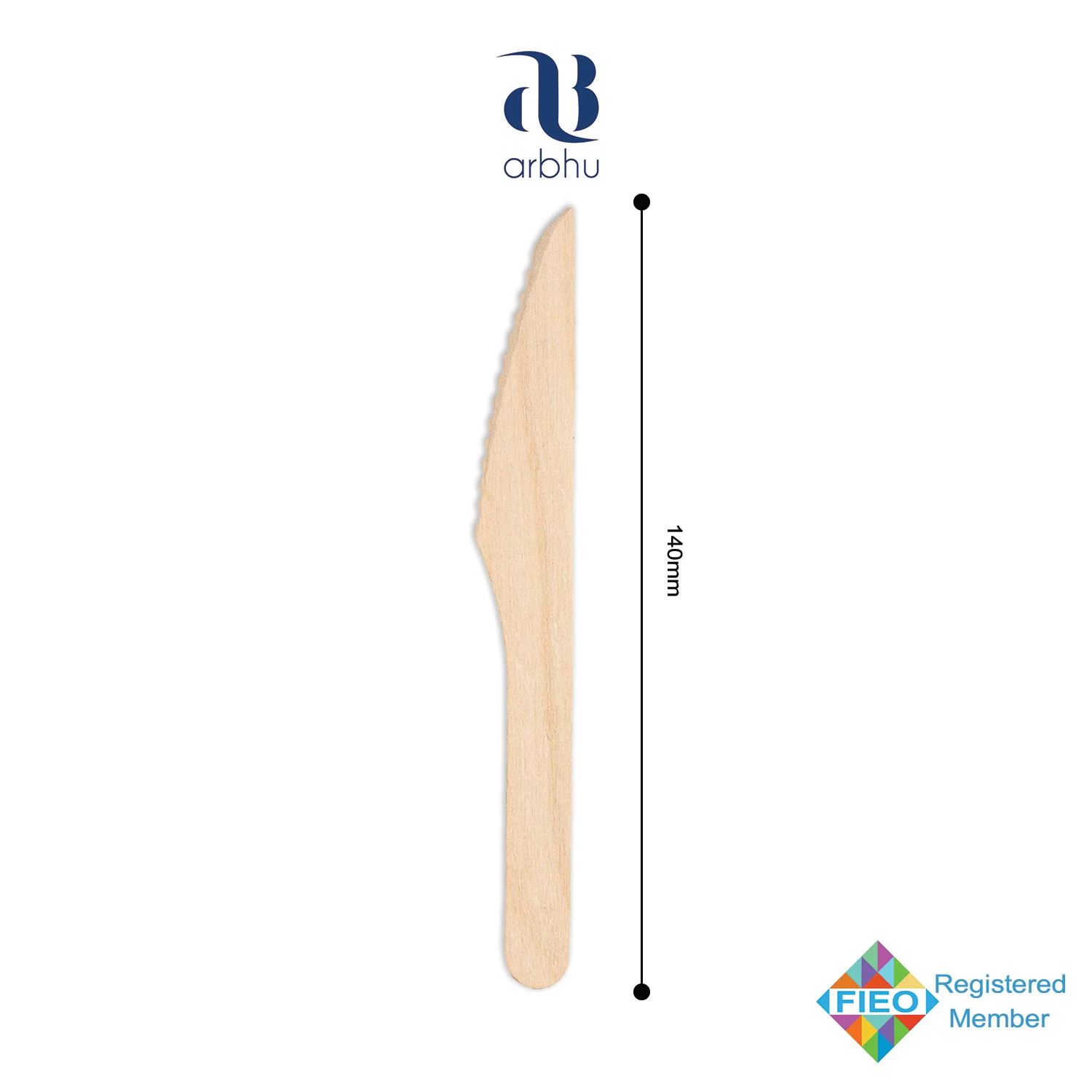 Amazon hot selling Birch wooden spoons, Forks, and knives reusable Biodegradable tableware flatware