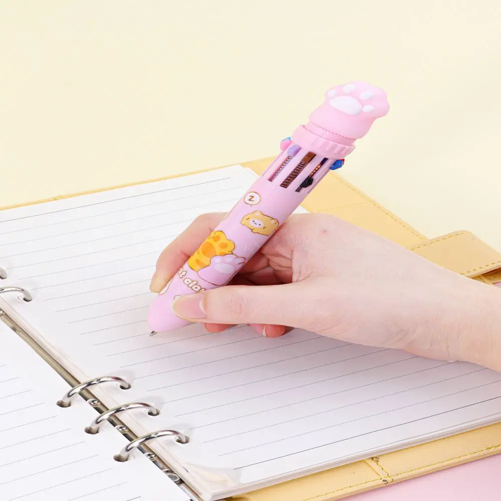 Fancy Plastic Multi Color Ballpoint Pen Custom Logo 10 colors Ballpoint Promotional Ball Point Pen