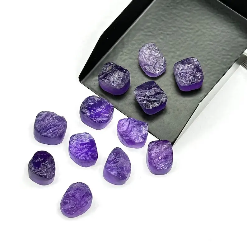 Top Quality Purple Amethyst Rough Gemstones, Raw Loose Amethyst Healing Raw Crystals Wholesale Lot