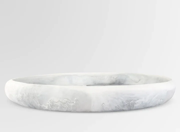 Cream Color Most popular in Europe Bowls factory wholesales 6/16/18/20/22/24/26cm diameter custom logo Resin coated dinner set