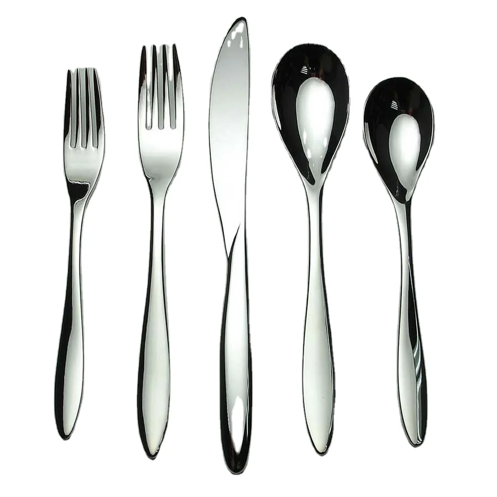 Stainless steel Silver Plated Amazing Shape Handle Stainless Steel Royal Design luxury gift For Wedding