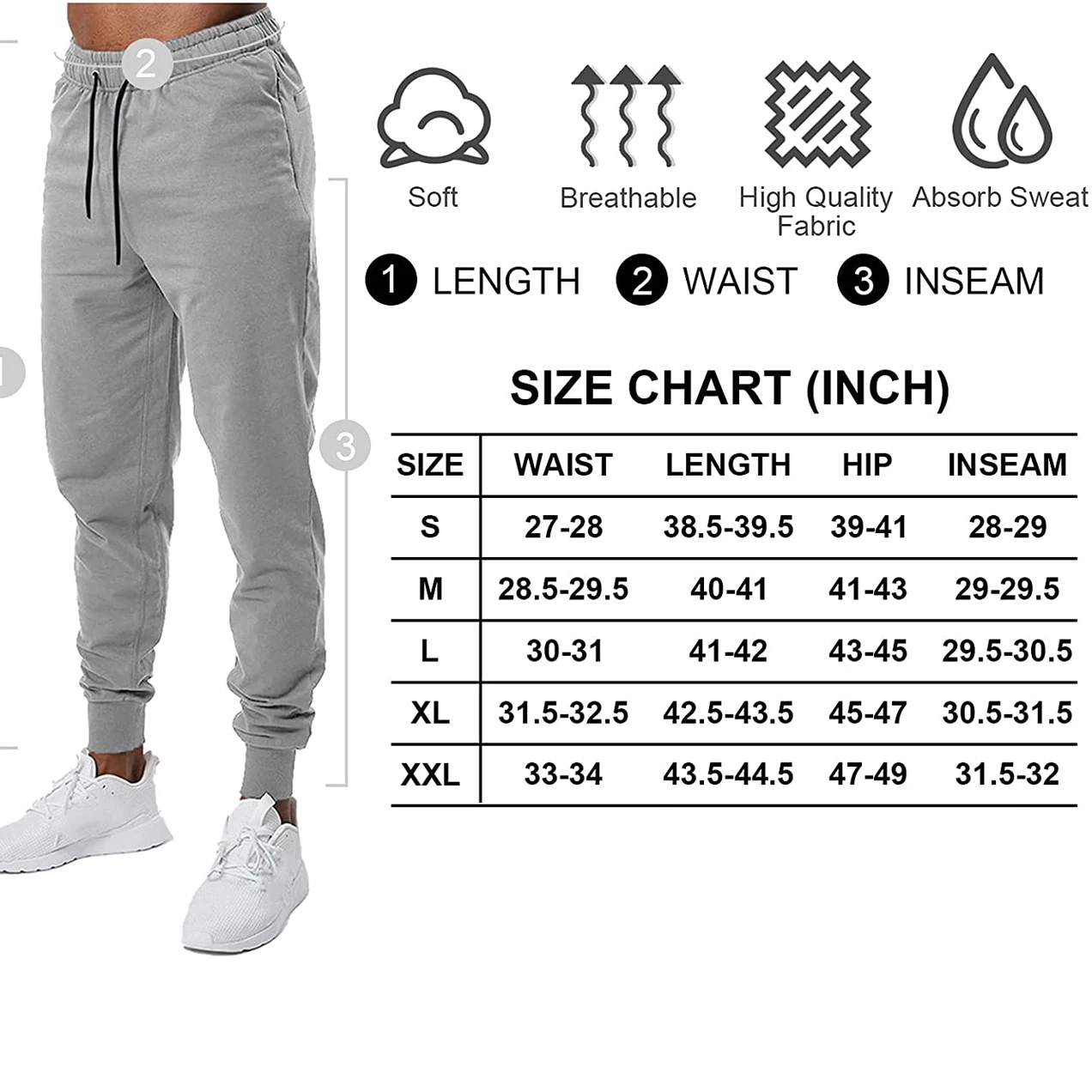 Men New Design Best Outdoor Comfortable Bodybuilding Fitness Casual Training Jogger Pants
