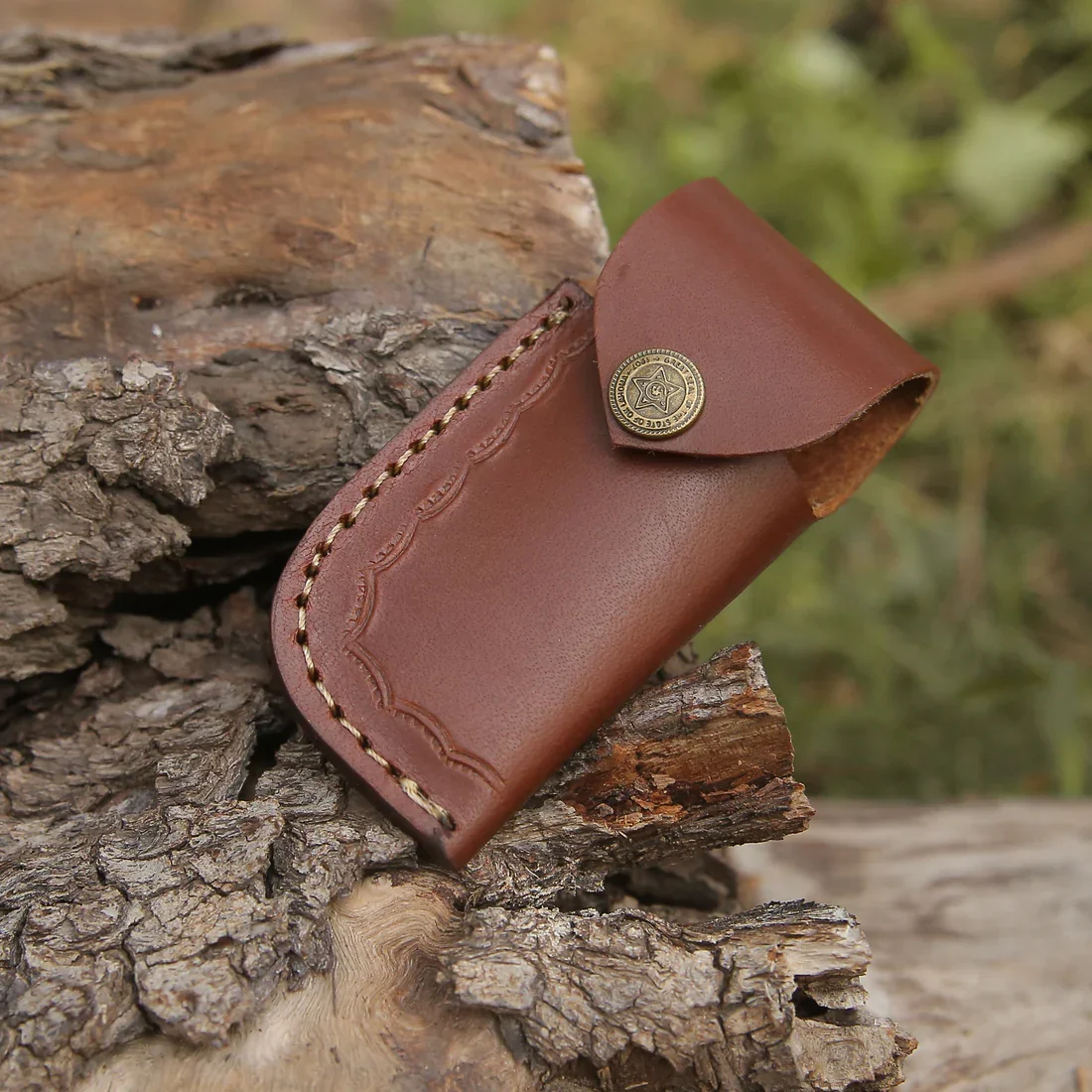 utility knife Custom Handmade Damascus Steel folding pocket knife knife With back Clip leather sheath Drop shipping