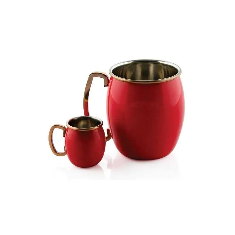 High Quality  Copper Handmade Moscow Mule Round Mug Cup for Restaurant, Ware Bar, Beer, Vodka, Wine and Home Gift