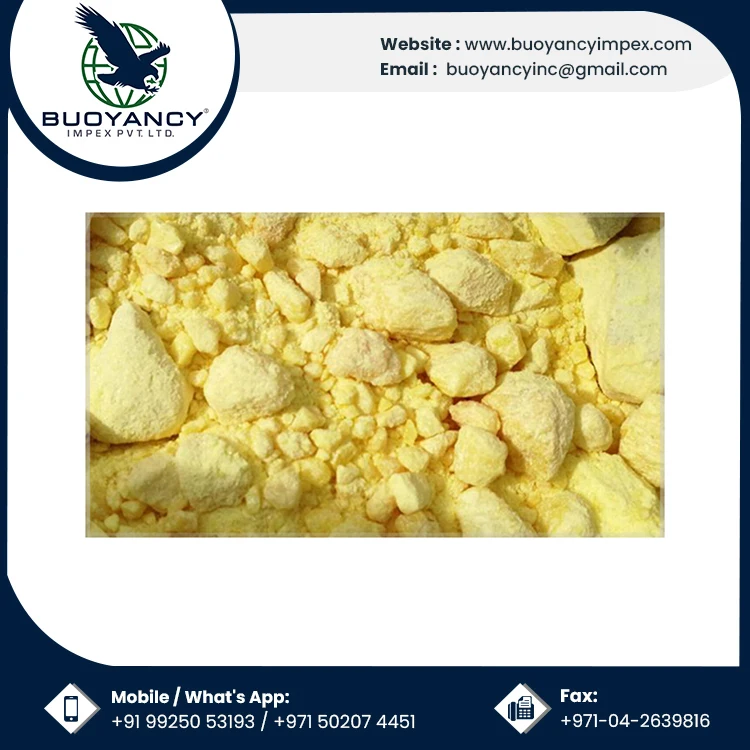 Private Label OEM / ODM Yellow Industrial Lump Sulphur Bulk Wholesale Manufacturer From Indian Supplier