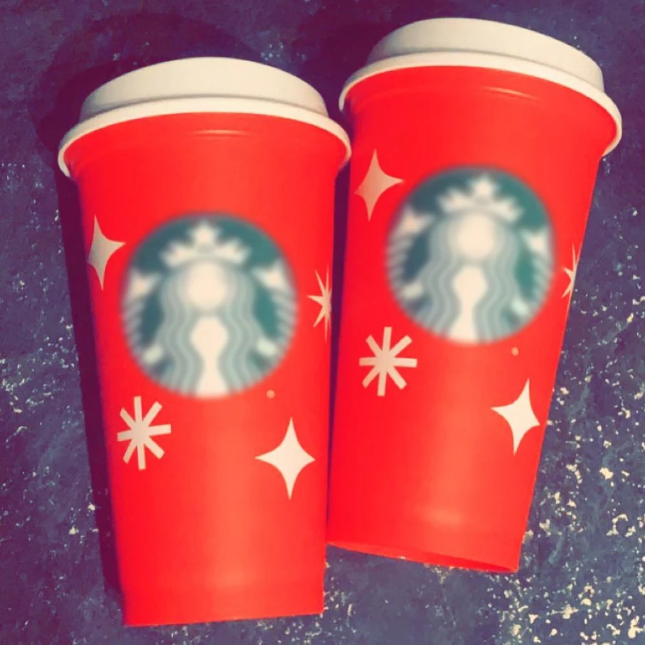 Custom Holiday Ice Cold Travel Mug Coffee Reusable Hard Coffee16Oz Plastic Red Cup