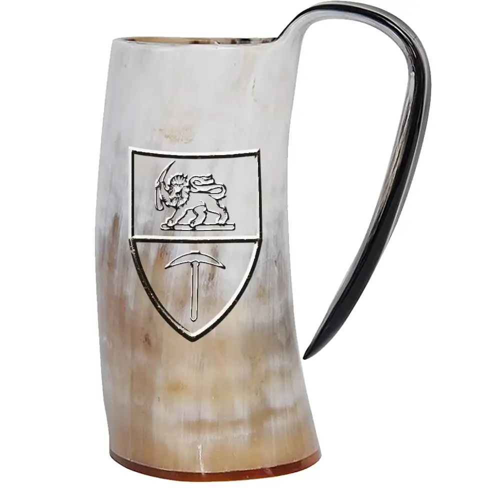 Handcrafted Viking Tankard Drinking Horn Mug Natural Buffalo Horn Mug Viking Dining Horn By Indian Exporter