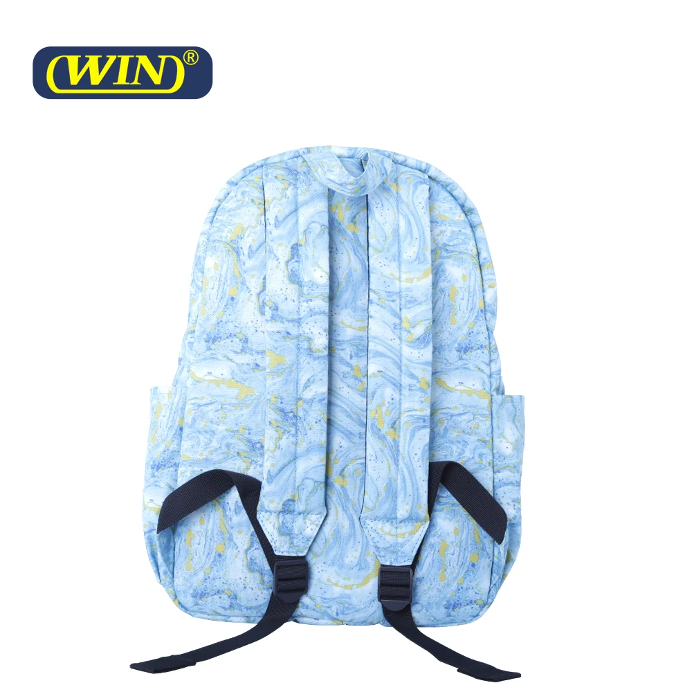 Hot Sales Custom Printing RPET 600D Waterproof School Backpack Bag