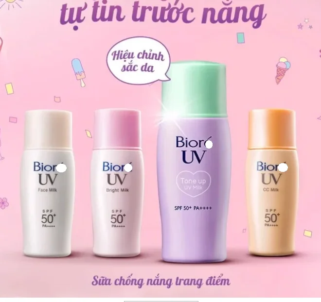 Sun Cream / Body Lotion/ Sunscreen Bior.e UV  Face Milk SPF 50+ PA++++ (30ml) x 24 Pcs Made In Viet Nam