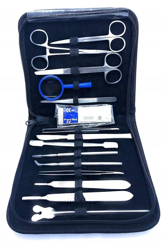 Premium quality Stainless Steel Tools for Medical Students of Anatomy Biology Veterinary 24 piece Dissection Kit