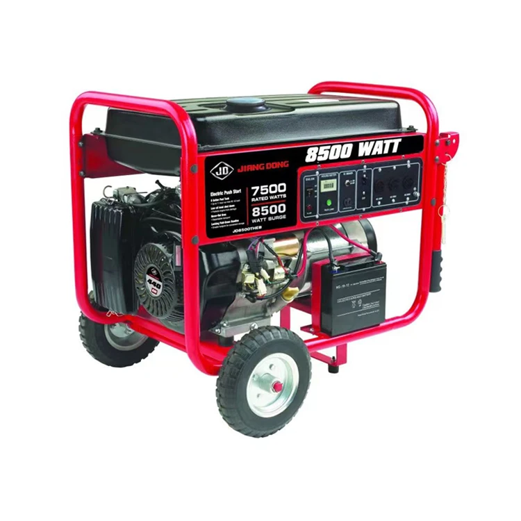 8.5KW Power and 50HZ Frequency Portable Jiangdong JD8500THEB Petrol Gasoline Generator at Best Market Price