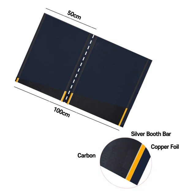 Towtech Sunny Warm 4 Copper Foil Far Infrared Ray Overall PTC Carbon Graphene Floor Heating Film(Mat) SW-410D(50cm+50cm)
