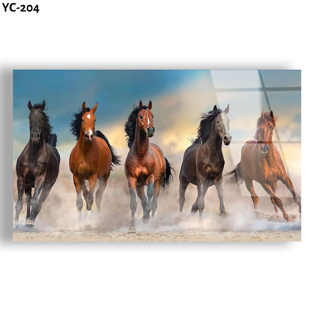 Natural Design Digital UV Printing On Tempered Glass Customizable Sizes and Designs Paintings And Wall Arts For Home Decoration