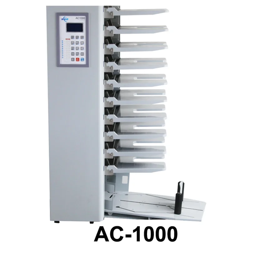 Super September NO MOQ Hot Sale 6/10/12 Trays Automatic Paper Sheet Collator Machine