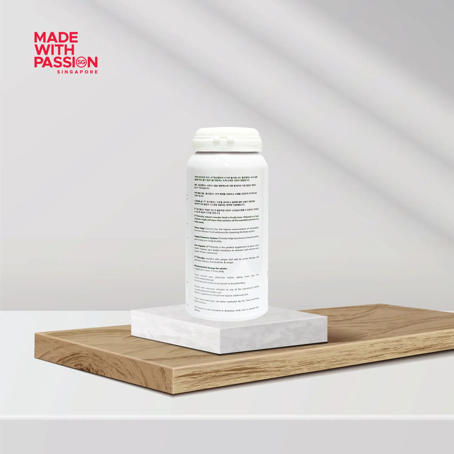 Halal Certification Herbal Pharm N2 Chlorella Maintains Cholesterol Healthy Sugar Levels 450 Tablets N2 Chlorella Algae