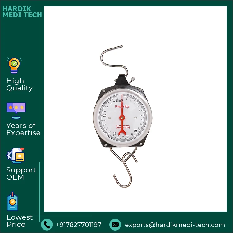 Top Notch Quality Best Selling Easy to Read Hanging Type Portable Infant Weighing Scale Spring Type - 25 kg at Best Price