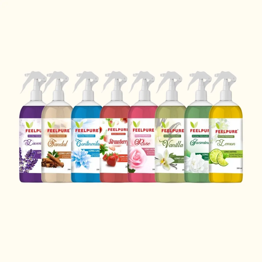 Room Freshener 200 ML Spray Customized Fragrance Rose Lavender Continental Sandal Strawberry Premium Grade Room Freshener