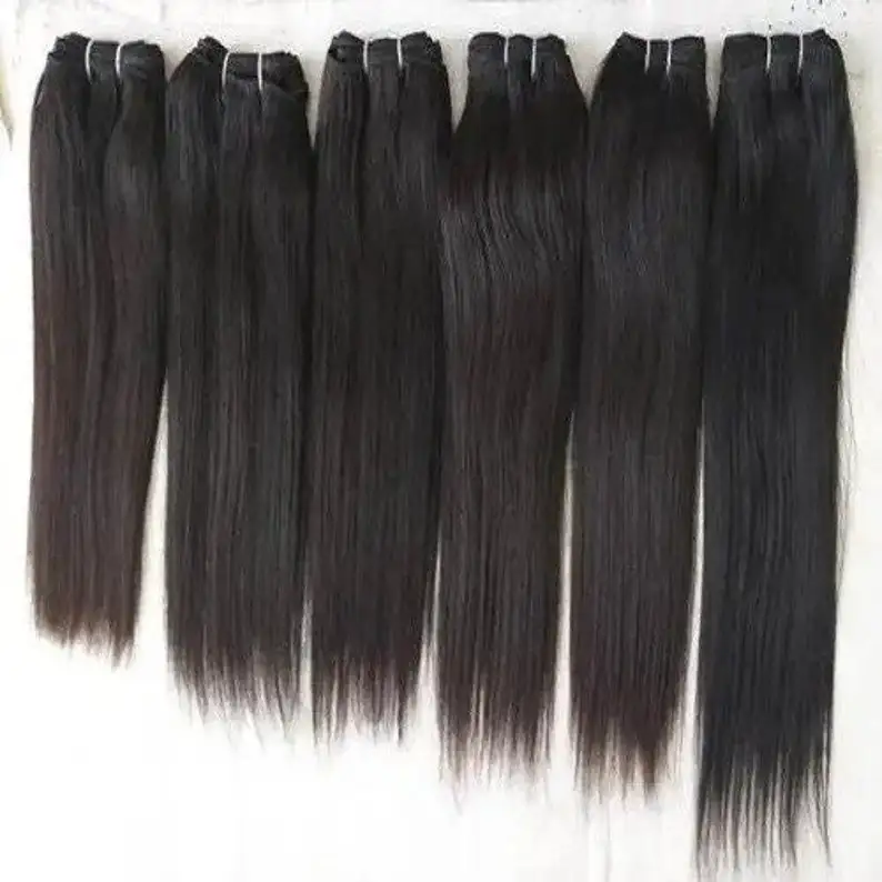 Buy Best Natural Straight Hair From Indian Temples Virgin Remy Hair Bundles Unprocessed Raw From Single Donor Hair