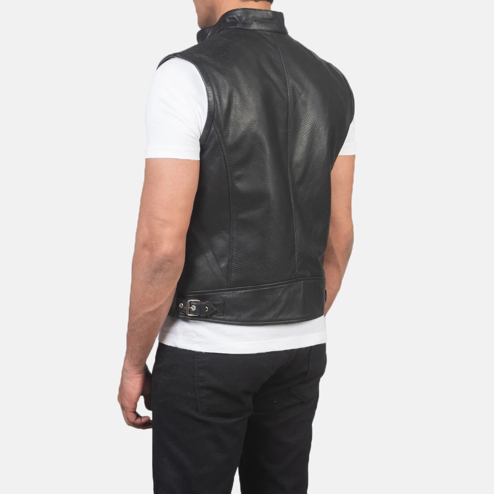 Motor bike Good Quality 100% Leather Made Fashion Vest Reasonable Price Men Clothing Leather Vest