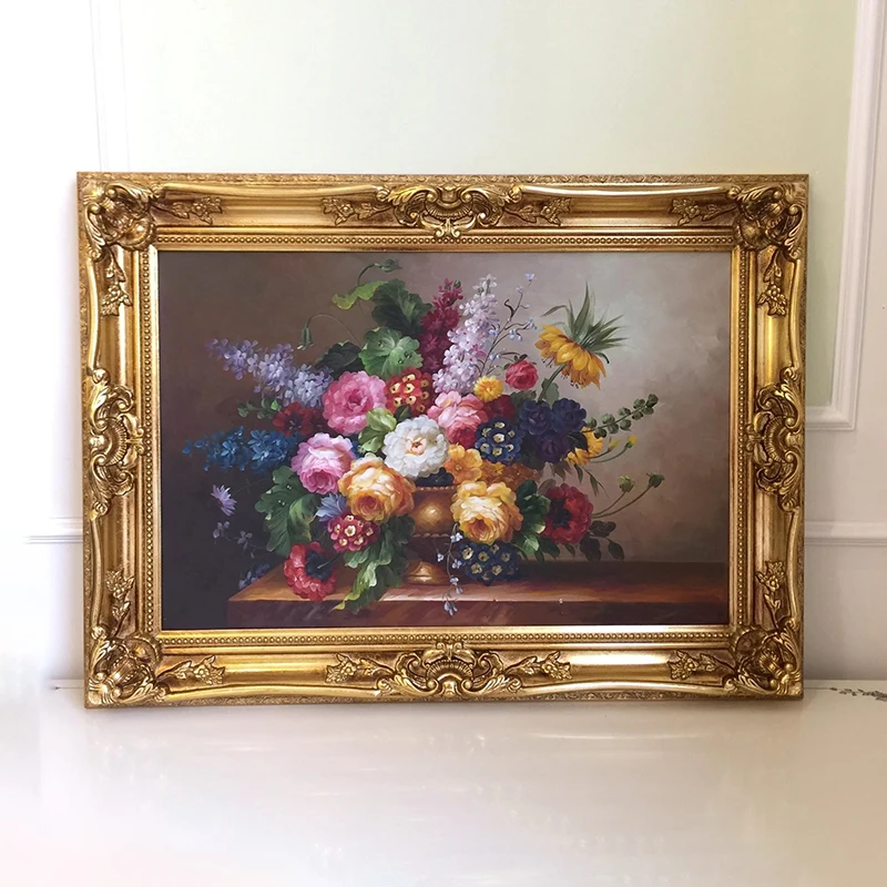 Antique Style Ornate Wooden Luxury Painting Picture Photo Frame Handmade Wall Decor Mirror Frame Wholesale