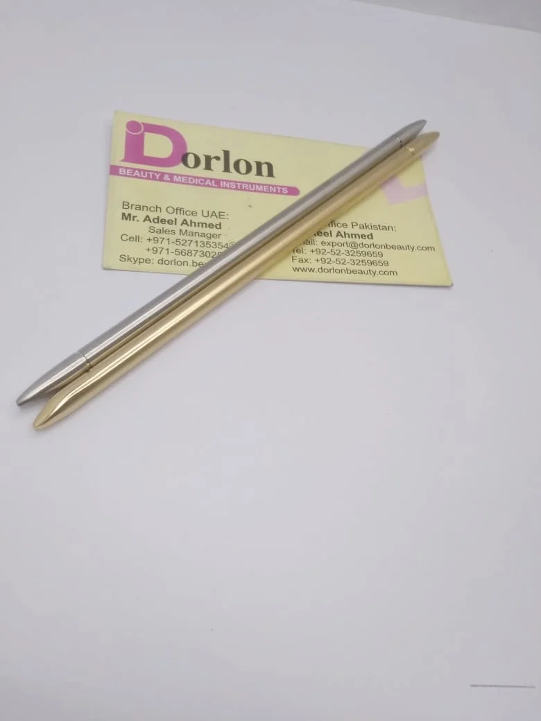 High Quality Reusable Eyebrow Wax Sticks Stainless Steel Brow Waxing Stick Custom Logo Pusher Waxing Spatula