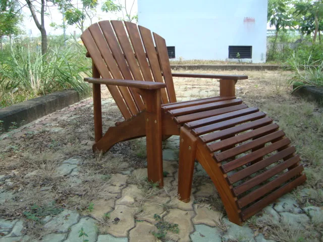 High Quality American Style Outdoor Balcony Natural Wooden Adirondack Chair Made In Vietnam