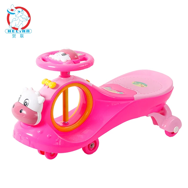 BLM Factory Wholesale Price Plastic Kids Baby Children Wiggle Happy Swing Twist Car Baby Wiggle Car