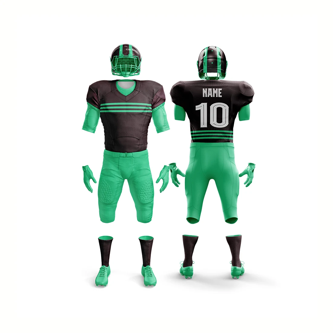 Best Selling Men American Football Uniform 2024 Wholesale Youth Tackle Twill American Football Uniforms