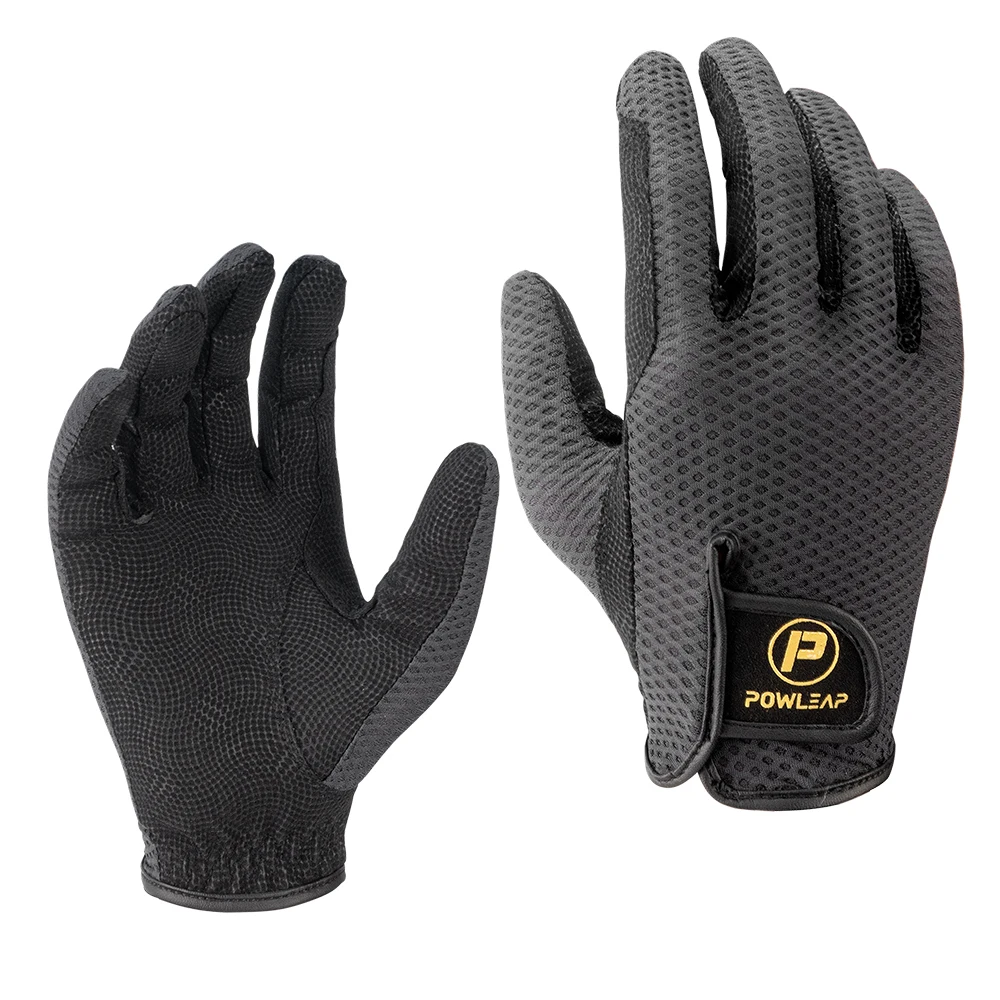 Soft Fabric New Pattern Cheap Horse Riding Gloves Professional Custom Soft Leather Equestrian Horse Rider gloves