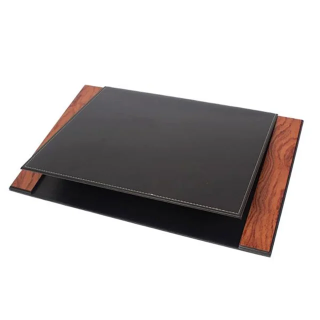 Charisma 9 Pieces Wooden & Leather Desk Organizer Set