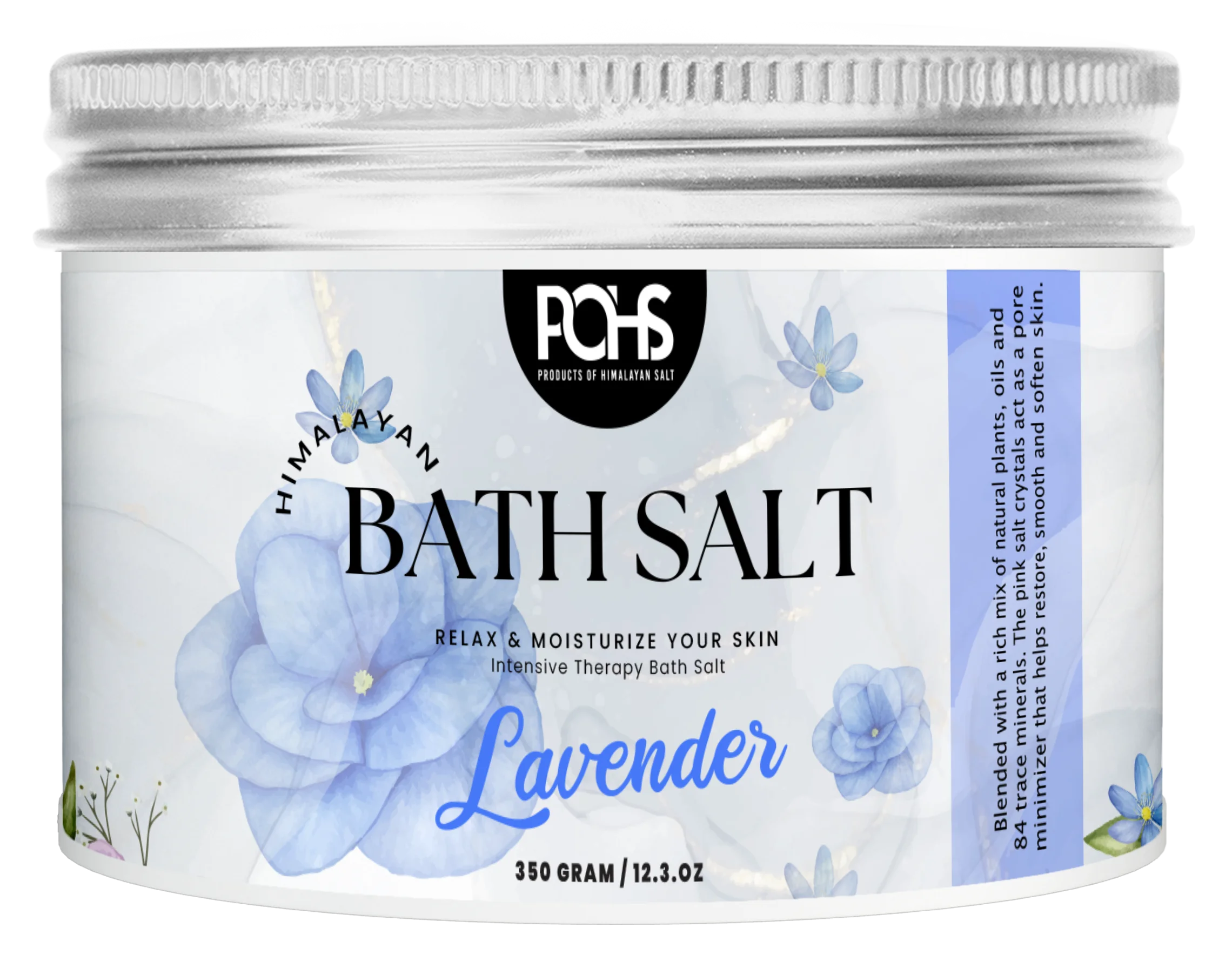 Lavender Zest Himalayan Bath Salt: Revitalize Your Senses with a Natural Lavender Burst