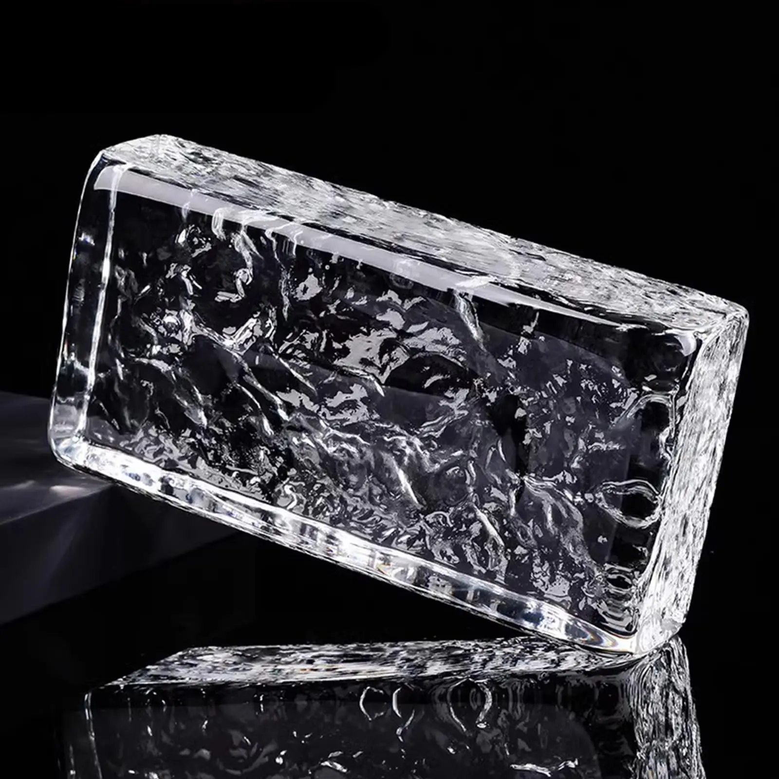Hotel Club Sound Insulation Thermal Insulation Transparent Crystal Solid Glass Block/Brick
