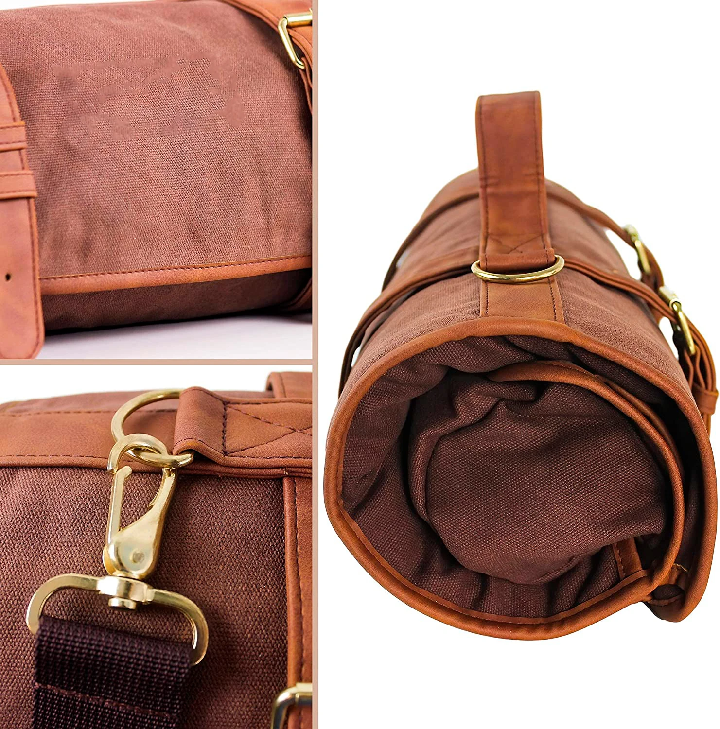 Bartender Bag Travel Bartender Kit  With Bar Tools 17 Piece Bar Tool Set With Portable Waxed Canvas Bag