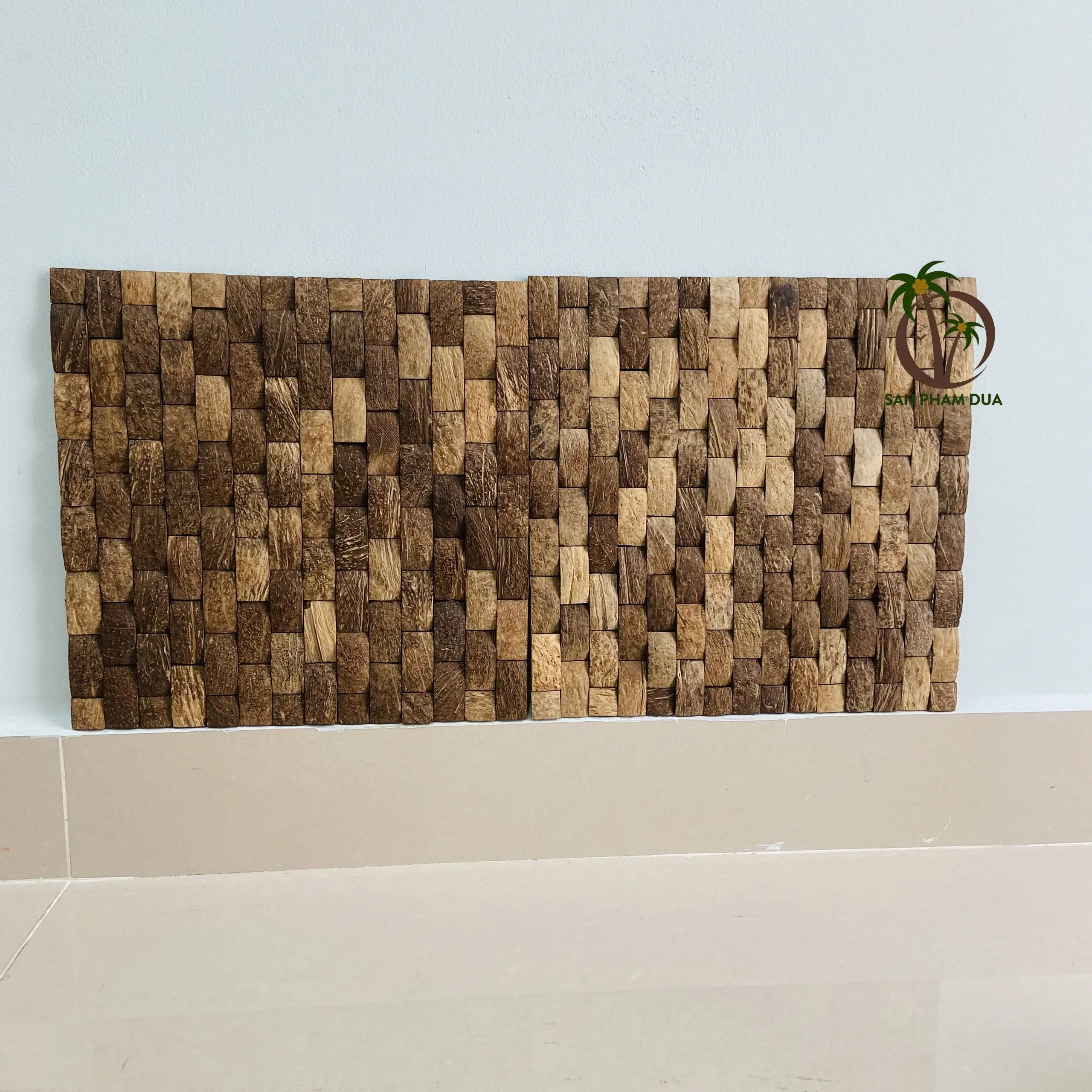 HOT TREND 2023 COCONUT SHELL WALL PANEL NATURAL COCONUT SHELL PANELS FROM COCO - ECO BRAND