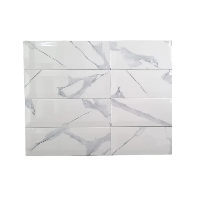 Reasonable Prices Carrara and Satvario Subway Ceramic Tiles For Wall Decoration Tiles with Polished By Indian Suppliers