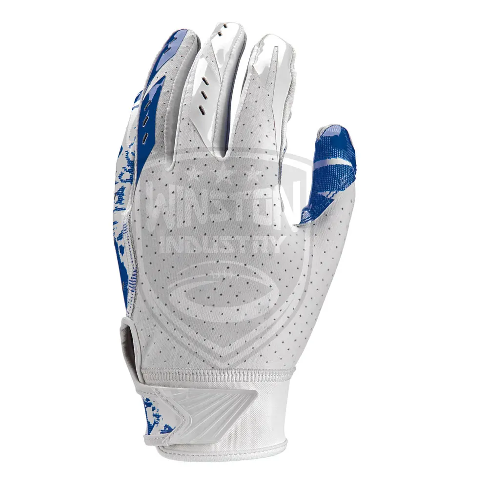 Professional Football Receiver Gloves Custom Logo Receiver Gloves Made in Pakistan Football Gloves