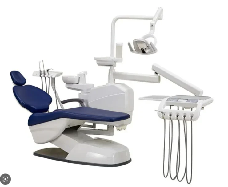 Modern Clinical Electric Dental Chair With Stainless Steel Frame and SemiAutomation Clinical Dental Chair