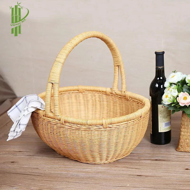 Cheap price bambo Picnic basket number VGA PC08 handmade bamboo from VGREENART VIETNAM BRAND