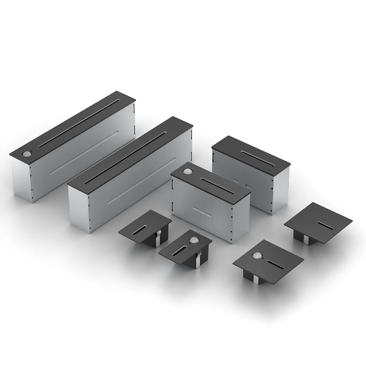 1W Automatic Aluminium Indoor Recessed Wall Staircase Stair lamp,  Foot Led Step Light with Radar Motion Sensor