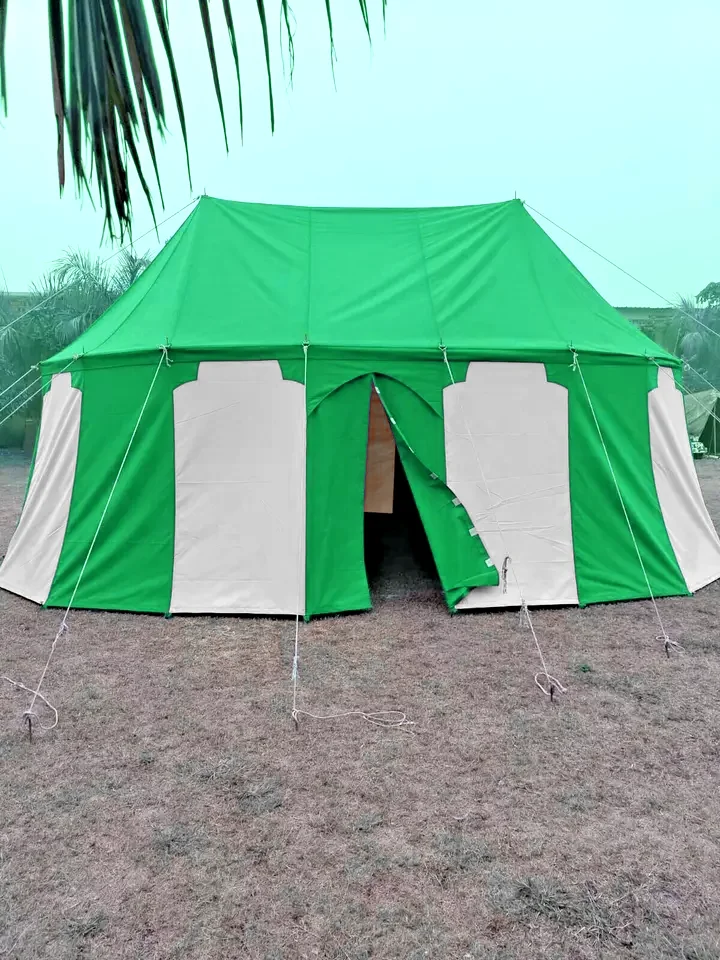 8x5 square meter Tent: Medieval Cotton Canvas Camping Tent - Safari Tent for Historical Reenactments and Outdoor Adventures