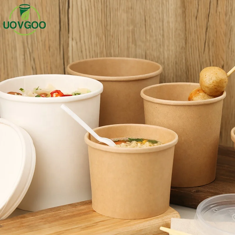 Wholesale China manufacture disposable soup cups paper food soup containers cup paper food container