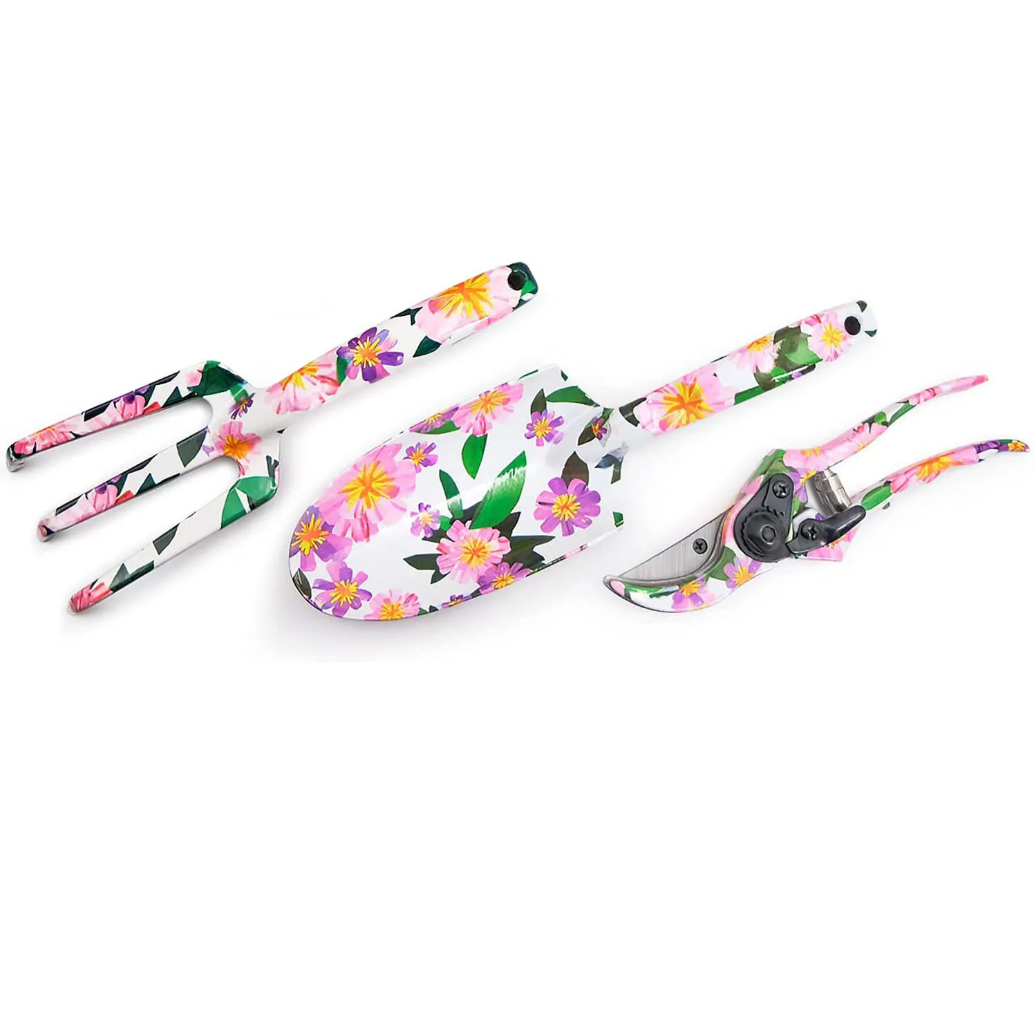 Creative Women Garden Sets Iron Flower Pattern Aluminum Alloy Garden Hand  Tools Kit  Gift