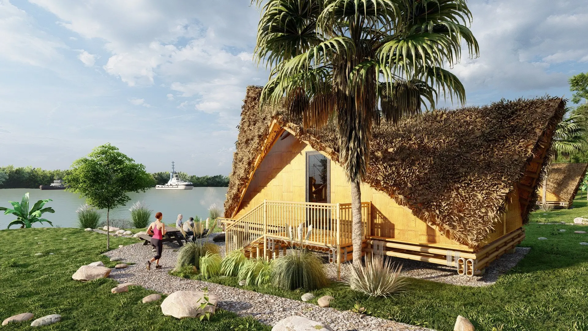 (NO 04) EXPORT TAX 0% VIETNAM 64m2 GREEN PREFAB HOUSE 100% Eco-Friendly CENVINEX Custom 20FT 40FT vila Container Modern hot sale